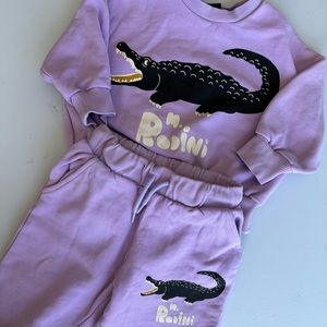Mini Rodini Sweatshirt & Sweatpants set 12-18m